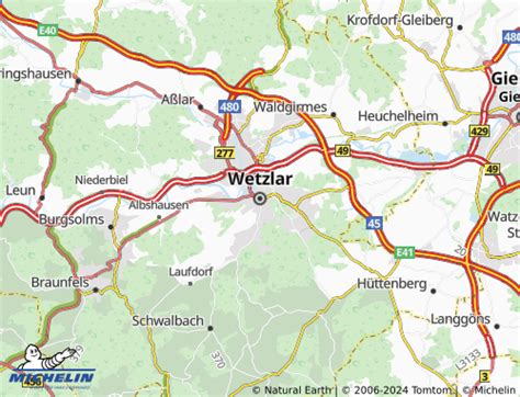 MICHELIN Wetzlar Map ViaMichelin