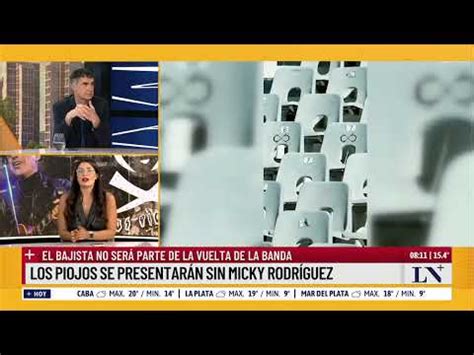 Los Piojos Se Presentar N Sin Micky Rodr Guez El Bajista No Ser Parte