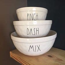 NEW Rae Dunn Mixing Bowl Set Mix Dash Pinch Farmhouse Clay