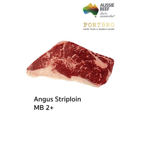 Australian Striploin Angus Beef Grain Fed Mb 2 Steak Portion Cut Frozen Portoro Brand Order