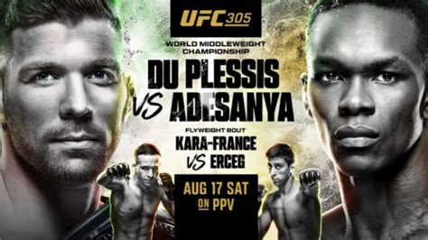 UFC 305: Dricus Du Plessis vs. Israel Adesanya Free Live Stream Results ...