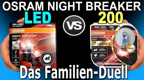 Osram Night Breaker Led Vs Night Breaker Test Led Gegen Halogen