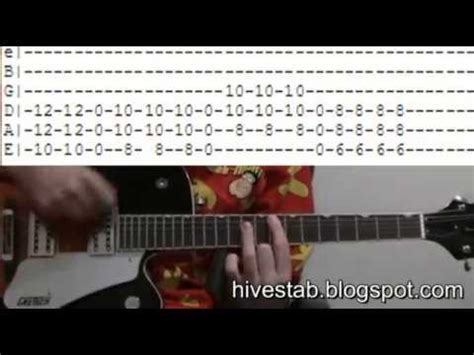 The Hives Hate To Say I Told You So Guitar Lesson Chords Tab Tutorial