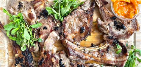 Lamb Chops with Mint, Garlic and Lemon Marinade - The Flexible Chef