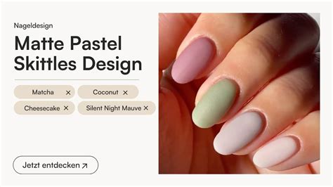 Matte Pastel Skittles Design Dipping Powder Nageldesign DOONAILS