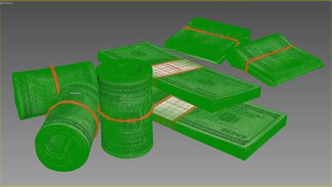 Money Stack Of Dollar Bills D Model Cgtrader