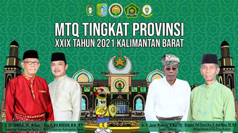 Logo Mtq Xxix Provinsi Kalimantan Barat Tahun 2021 Lptq Kalbar