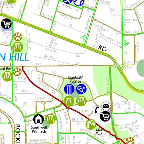 City of Cockburn - North Walking Cycling map by Western Australia ...