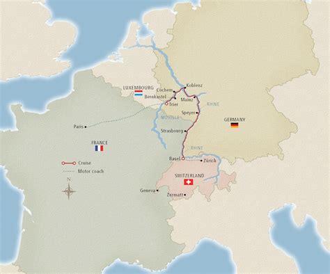 Moselle River Cruise Map