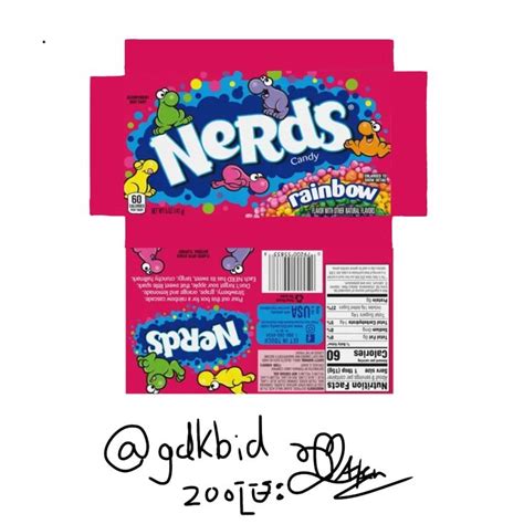 Nerds Candy 104g Template From Zooម្រះ Nerds Candy Easy Paper Crafts