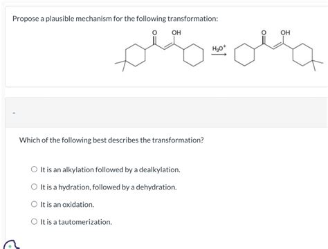 Solved Propose A Plausible Mechanism For The Following Chegg