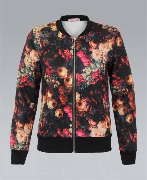 Floral Bomber Jackets Jackets