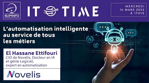 It Time Automatisation Intelligente Conf Rence Supinfo Youtube