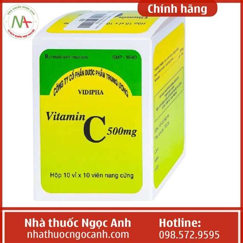 Thuốc Vitamin C 500mg Viên Nang Cứng Vidipha Mua ở đâu Giá Bao Nhiêu