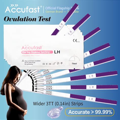 Accufast 5pcs Women Lh Ovulation Test Strip Kit Urine Predictor