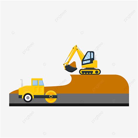 Excavator Digging Clipart