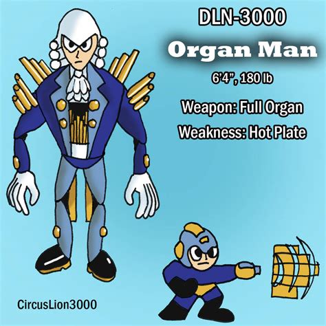 organ man mega man oc  circuslion  deviantart