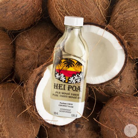 Hei Poa Soin Traditionnel Pur Monoï Tahiti Multi Usages Parfum Coco