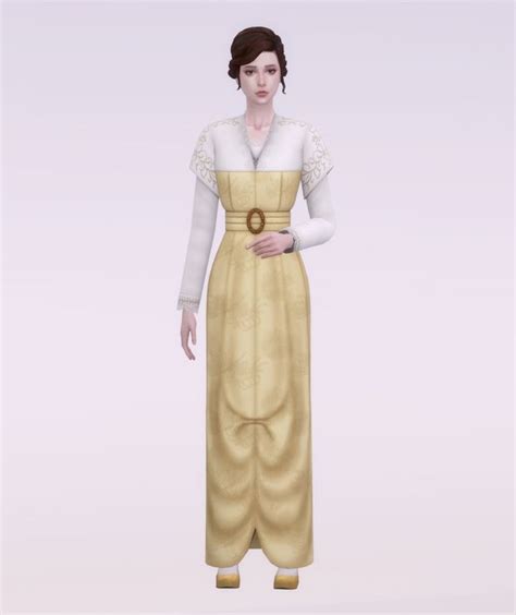 Lonelyboy TS4 Titanic Rose Strolling Dress HappyLifeSims Koonam