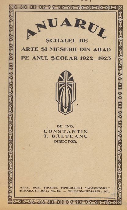 Anuare Școala de Arte și Meserii Arad Liceul Tehnologic Aurel Vlaicu