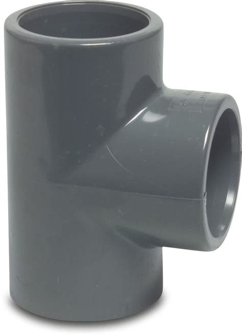 Profec T Piece 90 PVC U 20 Mm Glue Socket 16bar Grey KIWA