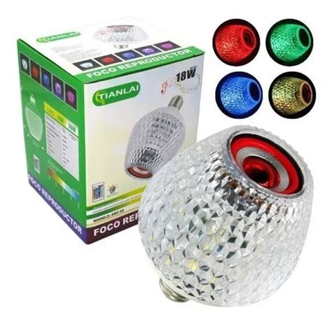 Refletor De Alto Falante Led Bluetooth W Controle Remoto Pe As