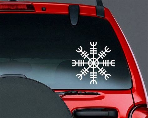 Helm Of Awe Norse Mythology Viking Vinyl Car Decal Pagan Etsy Car