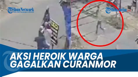 Aksi Heroik Warga Gagalkan Pencurian Motor Youtube