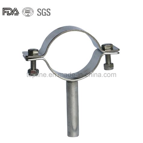 Sanitary Stainless Steel Ss Round Ferrule Clamp Pipe Hanger Pipe