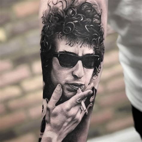 Bob Dylan | Tattoos, Portrait tattoo, Musician tattoo