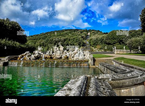 Italy Campania Caserta Royal Palace Reggia The Waterway Fountain Of