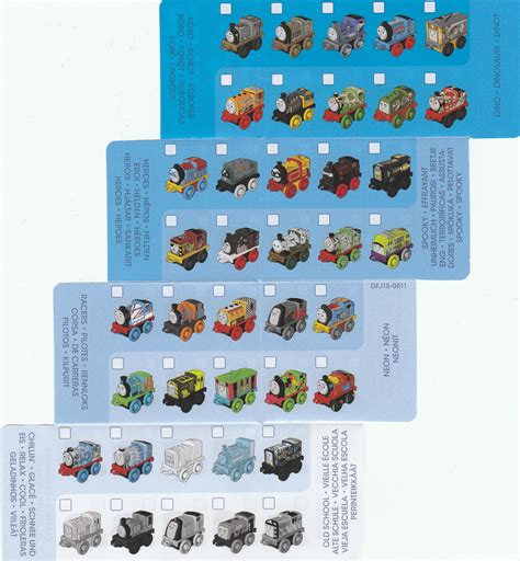 Image Miniscollectorchecklist2 Thomas The Tank Engine Wikia