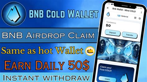 Bnb Cold Wallet Airdrop Bnb Airdrop Claim Same As Hot Wallet Earn