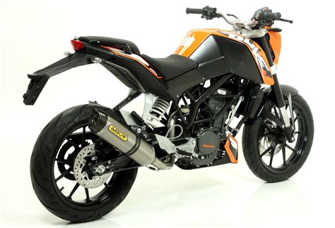 Terminale Omologato Arrow Thunder Titanio Fondello Carbonio Per Ktm