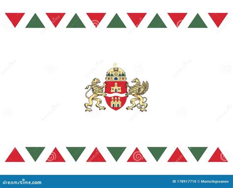 County Flag of Budapest stock vector. Illustration of european - 178917710