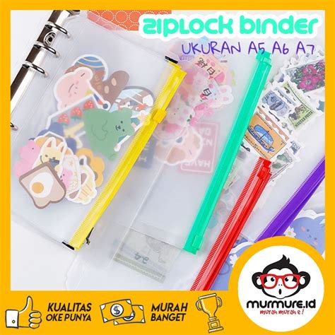 Jual Murmure Id Ziplock Sleeve Warna Warni Binder A Ziplok Kantong