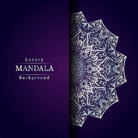 Fondo De Mandala De Lujo Creativo Vector Premium