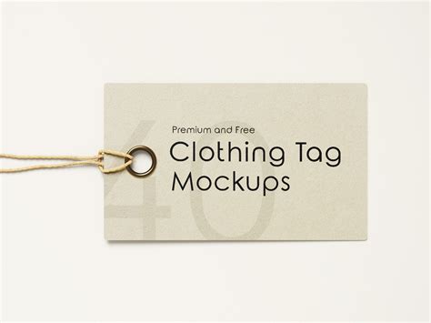 40 Premium and Free Clothing Tag Mockups is PSD | free psd | UI Download