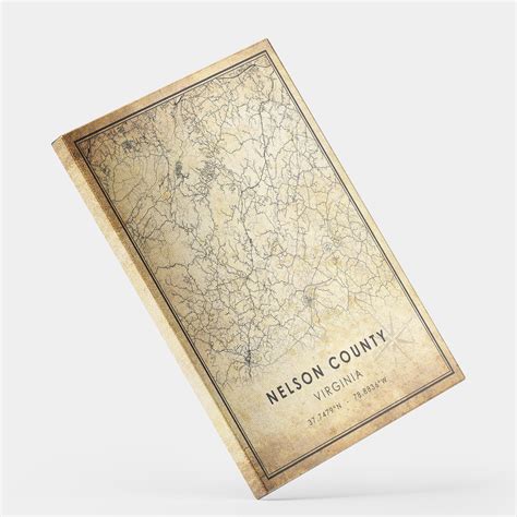 Nelson County Map Print Nelson County Map Virginia Map Art - Etsy