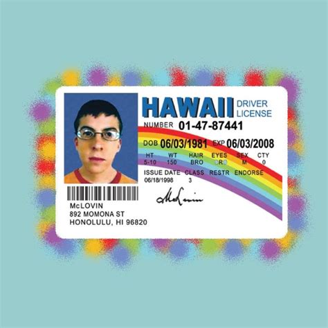 Mclovin Id Back - Etsy