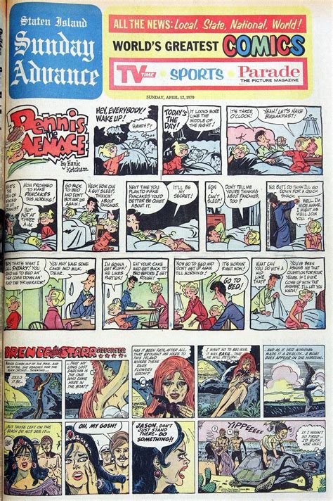 Advance Historic Page From April 12 1970 Sunday Comics