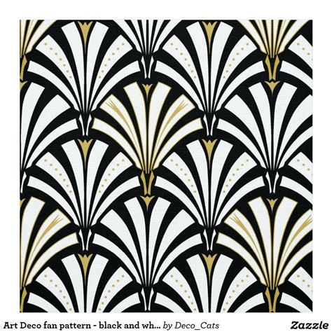 Black White Art Deco Wallpaper