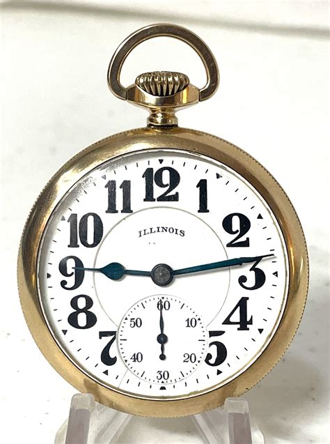 Illinois 60 Hour Bunn Special Railroad Pocket Watch 4 4 Time