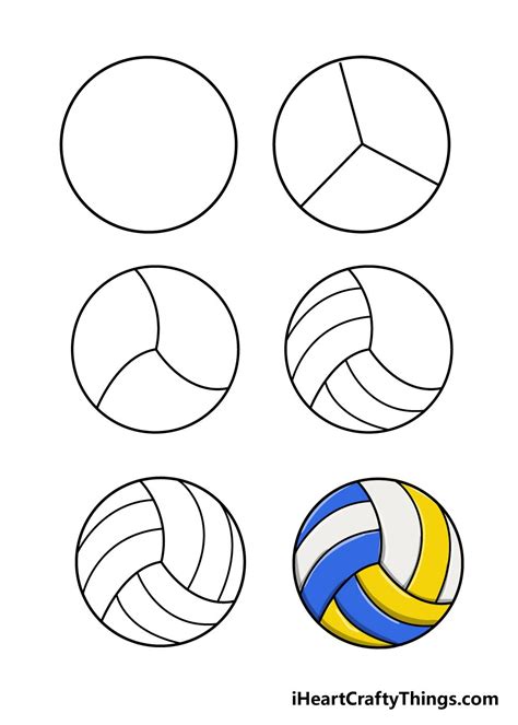 How To Draw A Volleyball A Step By Step Guide Schetsboek Ideeën