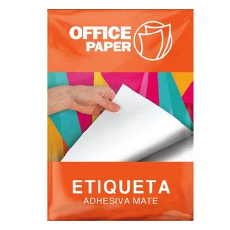 Papel Adhesivo Blanco Mate 180 G A4 25 Hojas Tailoy Pe