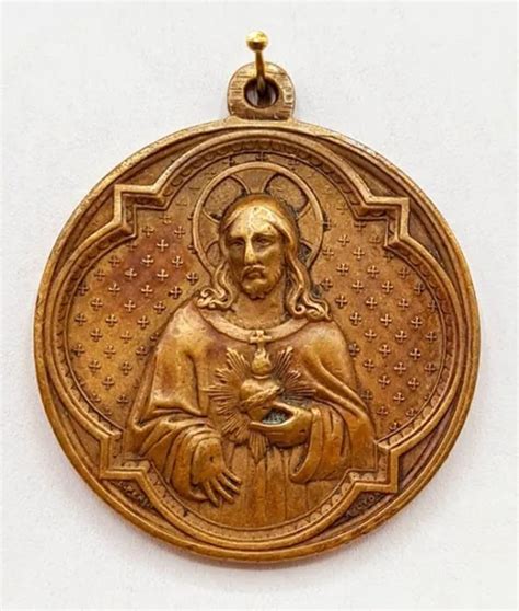 ANCIENNE MÉDAILLE RELIGIEUSE COEUR DE JESUS XIXe EUR 15 00 PicClick FR