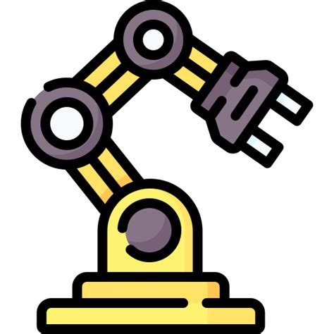 Robotic Arm Special Lineal Color Icon