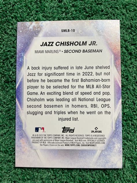 2023 Topps Stars Of MLB SMLB 10 Jazz Chisholm Jr EBay