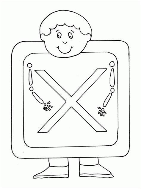 Letter X Coloring Pages - Coloring Home