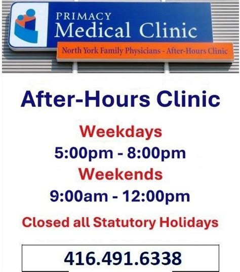 North York Family Physicians' "After Hours" Clinic - HOME